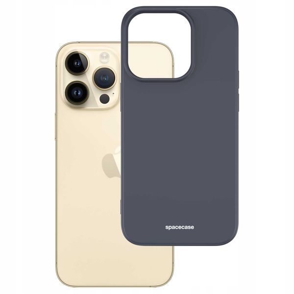 Spacecase Silicone Case Iphone 14 Pro Black zdjęcie 2