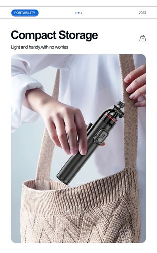 C18 Odłączany uchwyt Bardzo długi selfie Bluetooth Statyw Stabilizator na Arena.pl