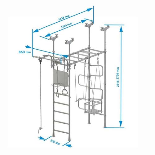 Drabinka gimnastyczna Pegas 2 Romana żółta na Arena.pl