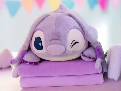 MASKOTKA STITCH Z KOCEM 160x100 cm PRZYTULANKA DUŻA PLUSZOWA na Arena.pl