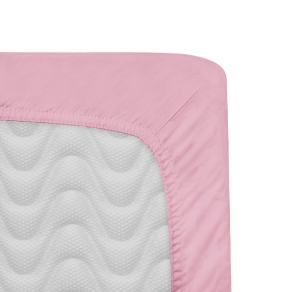 Prześcieradło bawełniane z gumką 200x220 wrzos zdjęcie 2