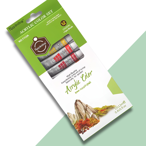 farby akrylowe w tubkach zestaw 12 sztuk 6ml na Arena.pl