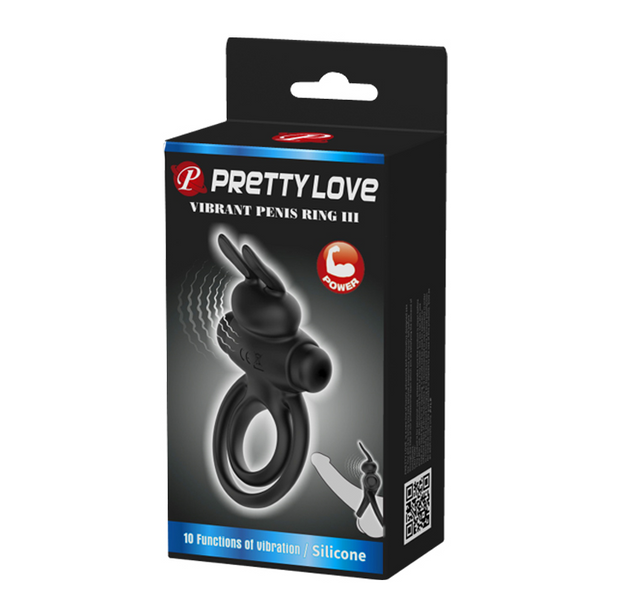 Wibrujący Ring Na Penisa I Jądra - Pretty Love Vibrant Penis Ring Iii Rabbit zdjęcie 9