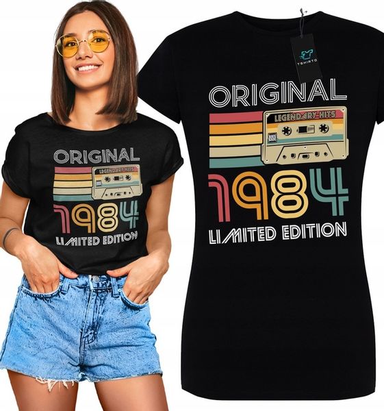 KOSZULKA URODZINOWA DAMSKA URODZINY 30 40 50 LAT DOWOLNY WIEK PREZENT XXL zdjęcie 1