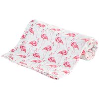 BOCIOLAND Pieluszka Bambusowa 30x30 cm flamingi