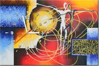 60CM 40CM ZEGAR OBRAZ BEZKRESNE UCZUCIA DRUK PŁÓTNO RAMA