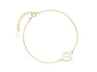 POZŁACANA BRANSOLETA GWIAZD CZTEROLISTNA KONICZYNA