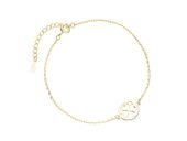 POZŁACANA BRANSOLETA GWIAZD CZTEROLISTNA KONICZYNA