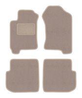 Dywaniki welurowe LUX beżowe Subaru Forester I 1997-2002 z mocowaniami