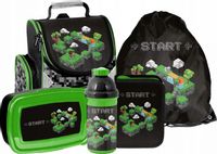 PLECAK szkolny PASO MINECRAFT START TORNISTER - klasa 1-3 -ZESTAW 5 el.