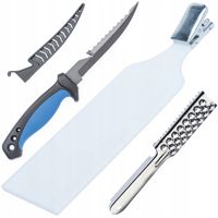 ZESTAW DO FILETOWANIA I SKROBANIA RYB - DUŻA DESKA + NÓŻ + SKROBACZKA