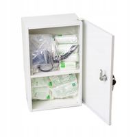 APTECZKA PIERWSZEJ POMOCY stalowa ścienna ZAKŁADOWA Z WYPOSAŻENIEM "30.2"