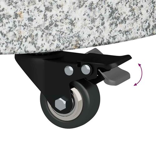 Podstawa do parasola Szary 45 x 45 x 45 cm Granit na Arena.pl