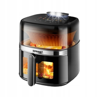 Frytkownica Beztłuszczowa 1500 W 6L Komora Podgląd Woda PRIME3 SAF51