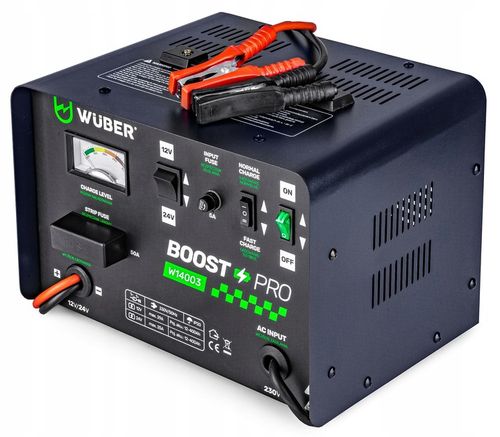 PROSTOWNIK AKUMULATOROWY 29A SAMOCHODOWY 12-400AH DO ŁADOWANIA 12V24V WUBER na Arena.pl