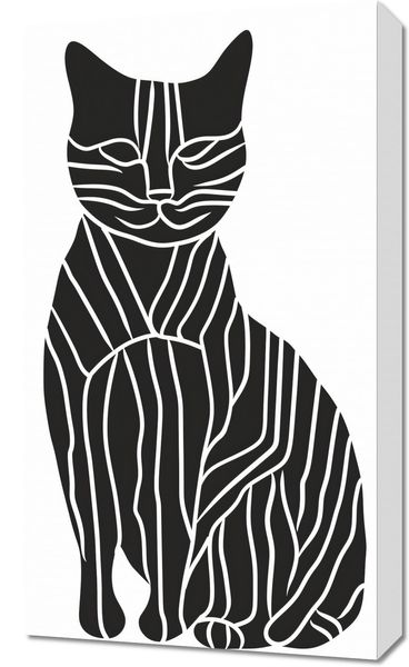 Obraz 40x70cm Zebra w Kocim Ciele zdjęcie 1