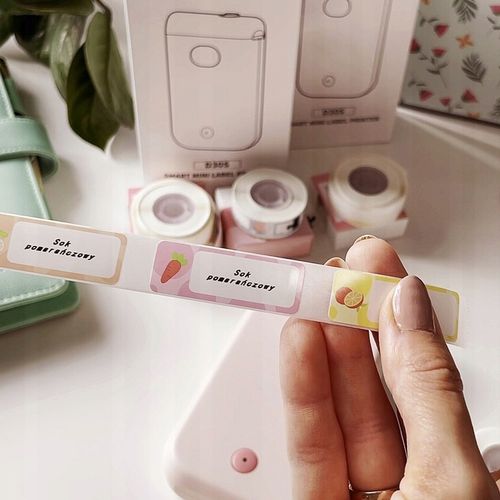 Mini drukarka Phomemo D30 etykiet samoprzylepnych taśma naklejki bluetooth na Arena.pl