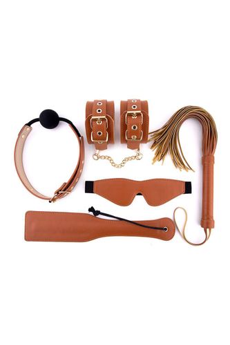 blaze elite bdsm set cognac vegan leather na Arena.pl