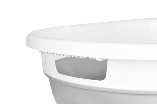 Miska składana owalna AIDA cm biało-szara COMPACT 25L na Arena.pl