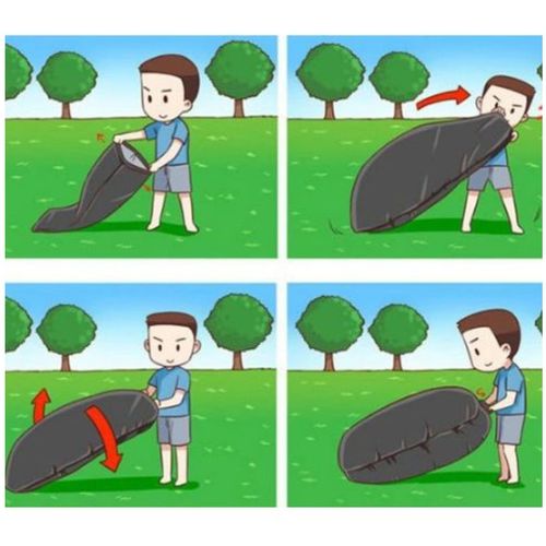 Lazy bag sofa nadmuchiwana rozkładana na plaże materac jasny niebieski na Arena.pl