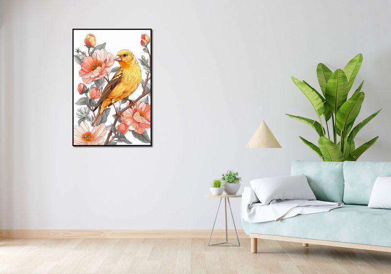 Plakat 67,5x100cm Wiosenny Śpiewaczek zdjęcie 4