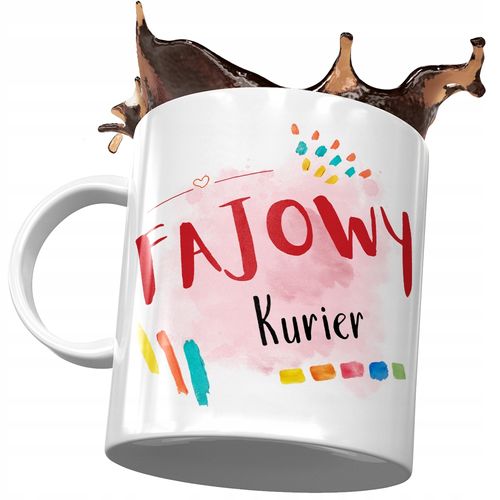 Kubek Dla Kuriera Fajowy Kurier Prezent Z Nadrukiem Ze Zdjęciem na Arena.pl