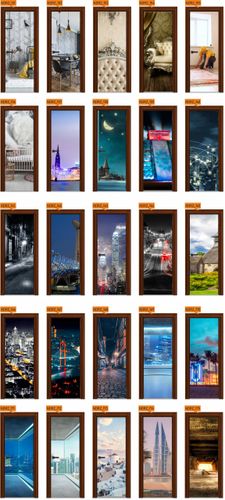 Naklejka samoprzylepna Okleina na Drzwi Szafę 3D na Arena.pl