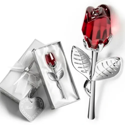 KRYSZTAŁOWA RÓŻA prezent dla mamy dziewczyny żony babci kobiety na święta na Arena.pl