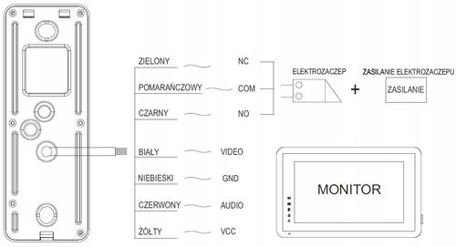Monitor dotykowy LCD 7" WiFi M10B-X czarny Vidos na Arena.pl
