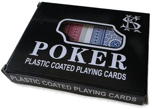 Karty do gry w pokera 2 talie klasyczne powlekane 2x54 na Arena.pl