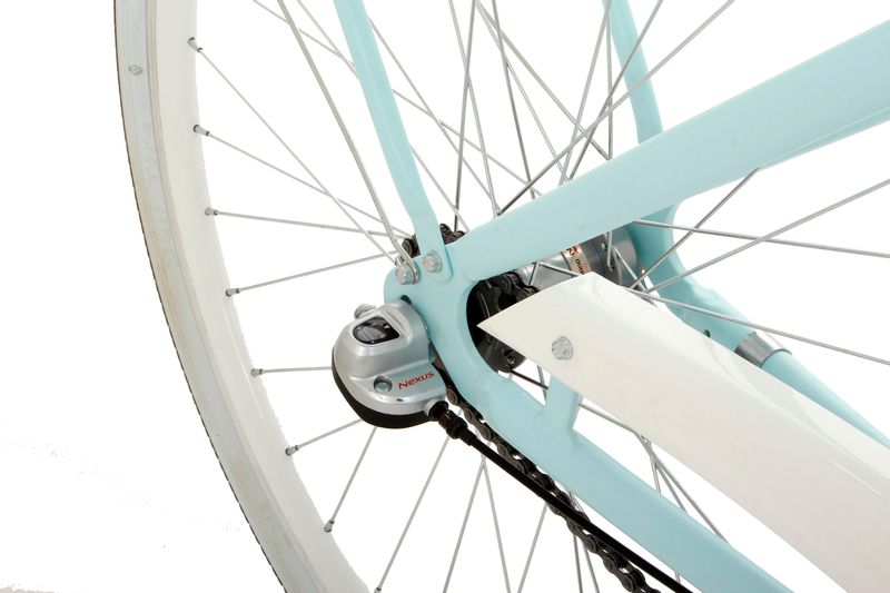 Damski rower miejski Goetze Style ALU 28 3b + kosz / Błękit zdjęcie 8