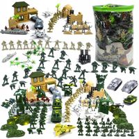 ŻOŁNIERZYKI Baza wojskowa Armia Figurki 300 el.