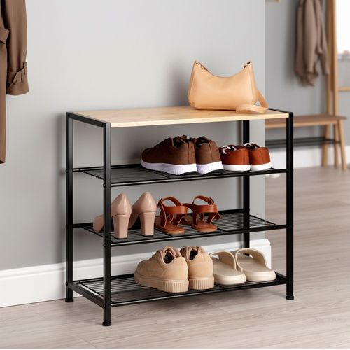 Regał Półka Buty Obuwie Szafka Organizer Duży Stojak 4-poziomowy Piętrowy na Arena.pl