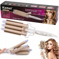 FALOWNICA LOKÓWKA DO WŁOSÓW KARBOWNICA KEMEI KM-1010 EFEKTOWNA STYLIZACJA