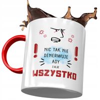 Kubek Czerwony Dla Ady Żony Koleżanki Na Prezent Z Nadrukiem Ze Zdjęciem