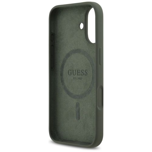 Etui Guess Silicone Triangle Logo MagSafe do iPhone 17 khaki na Arena.pl