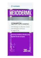 eurowet hexoderm-k szampon dla psa i kota 20ml