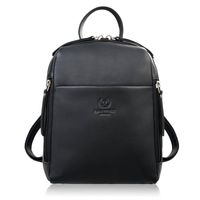 plecak damski skórzany miejski mały czarny elegancki paolo peruzzi ay-26-bl