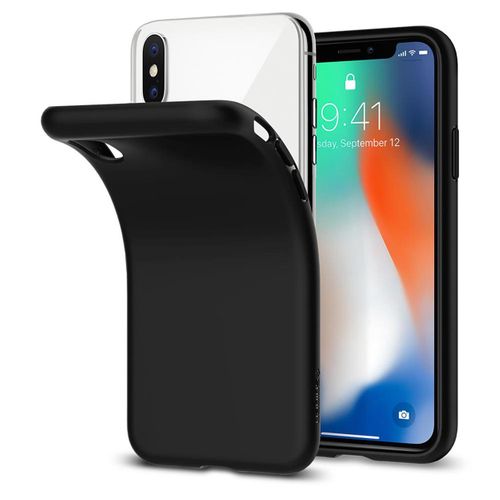 SPIGEN LIQUID CRYSTAL Apple iPhone X - MATTE BLACK na Arena.pl
