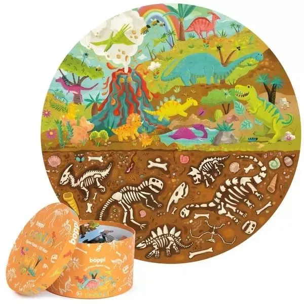 Puzzle okrągłe 150 Dinozaury zdjęcie 1