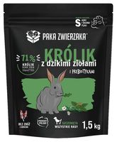 Zdrowa karma dla szczeniąt małych ras Paka Zwierzaka Królik z ziołami 1,5kg