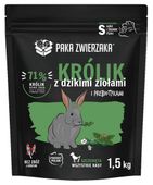 Zdrowa karma dla szczeniąt małych ras Paka Zwierzaka Królik z ziołami 1,5kg