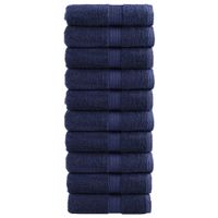 Ręczniki myjące premium SOLUND 10 szt. Granatowe 30x30cm 600gsm