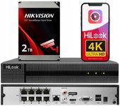 Rejestrator IP 8-kanałowy do 8Mpx PoE NVR-108MH-C/8P + DYSK 2TB