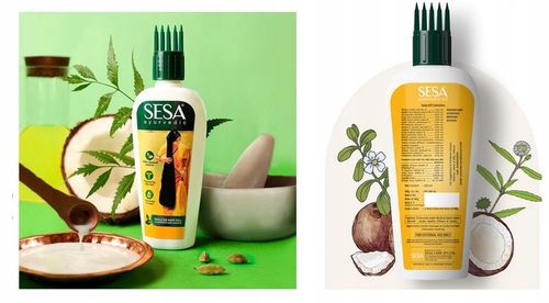 Olejek na porost włosów Sesa 200 ml do włosów z APLIKATOREM na Arena.pl