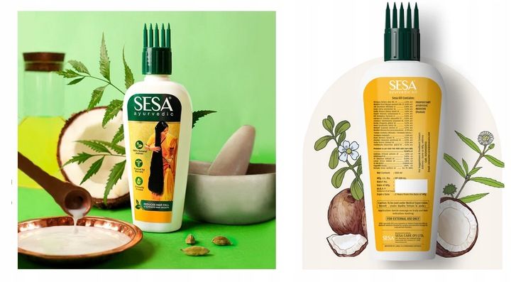 Olejek na porost włosów Sesa 200 ml do włosów z APLIKATOREM zdjęcie 2