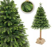 CHOINKA SZTUCZNA PREMIUM ŚWIERK HIMALAJSKI NA PNIU PE+PVC 220cm