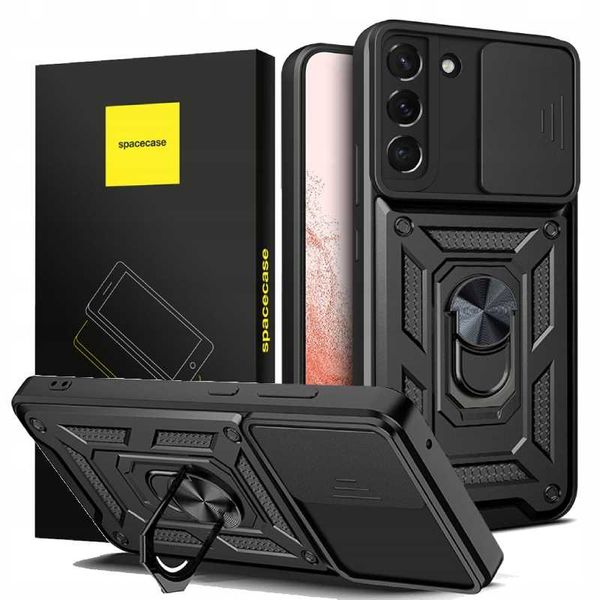 Spacecase Camring Galaxy S22+ Black zdjęcie 1