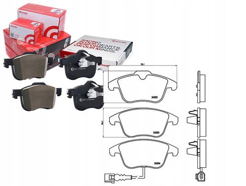 KLOCKI HAM VW TIGUAN 2.0D 11.07 BREMBO na Arena.pl