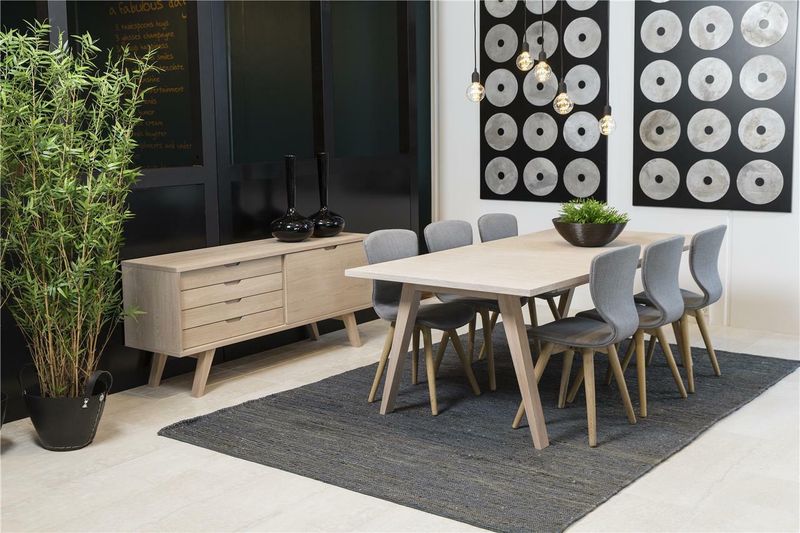 Komoda A-line dąb bielony boho zdjęcie 4